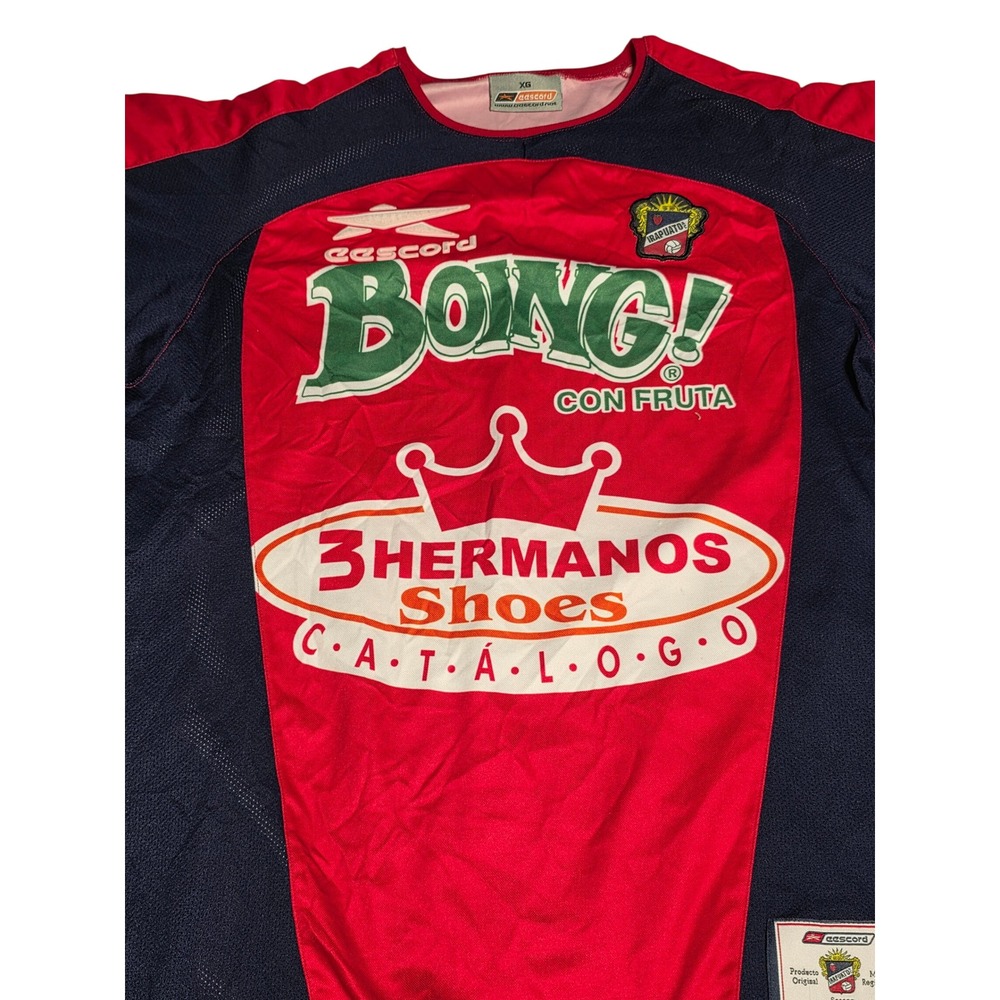 Eescord Club Irapuato Soccer Jersey Red Navy Boing 3 Hermanos Mens XL XG‎ Mexico